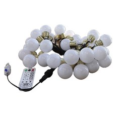 21C Trend USB 白蓋金色大球櫻桃燈串 6m 30燈, 1個, 燈泡色