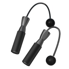 메이크마인 초경량 2IN1 줄넘기 유무선 겸용, 블랙, 1개