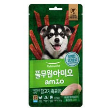 풀무원아미오 강아지 자연담은 간식 육포 유산균 PLUS, 닭가슴살, 50g, 1개