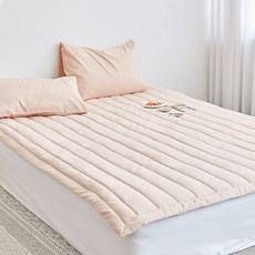 LIV MOM 蓬鬆柔軟半超細纖維床墊, 玫瑰粉