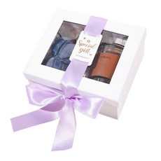 세븐집 고급 기프트 박스 기념일 포장케이스 세트, 퍼플, 1세트