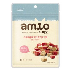 풀무원아미오 강아지 소프트 큐브 저키, 오리고기, 100g, 1개