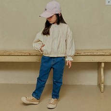 ToTo Heros 女童 TH Henry 寬鬆版型牛仔褲