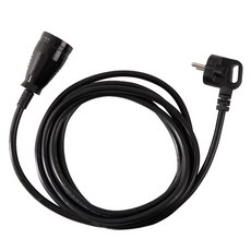 SWEET HOME 高功率1孔延長插座, 10m, 1個, 黑色