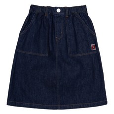 HARVARD KIDS 女孩 H 標誌牛仔中長半身裙 HJCTSKD34109