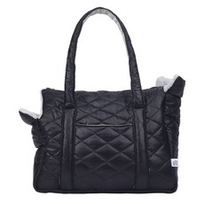 MONCHOUCHOU 寵物雙層絨毛磅包, 1個, 黑色