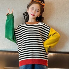 Arbe 兒童亮彩條紋針織衫