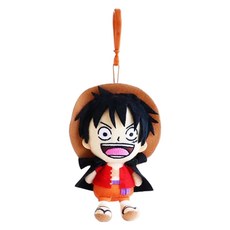 ONE PIECE 海賊王 路飛娃娃包包掛飾, 13cm, 混合色, 1個