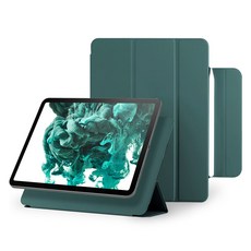 구스페리 마그네틱 폴리오 애플펜슬 커버 태블릿PC 케이스, 딥그린, 1개