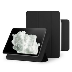 구스페리 마그네틱 폴리오 애플펜슬 커버 태블릿PC 케이스, 블랙, 1개