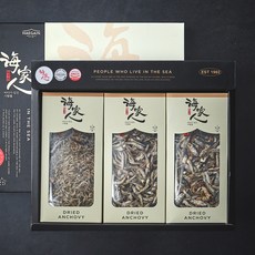해가인 건멸치 3종 선물세트 세중대 630g + 쇼핑백, 1세트
