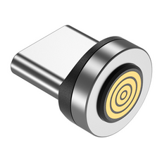 Daily Joy 3合1多功能充電線用C型充電頭 60W, 銀色, 9mm, 1個