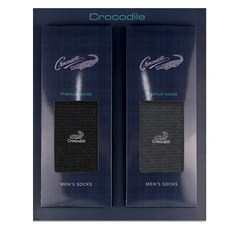 크로커다일 남성용 신사 비즈니스 샌드 갑종 장목 양말 선물세트 2족 2세트 CD326