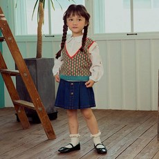 ToTo Heros 女童復古毛衣背心