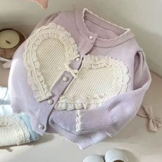 Arbe 女童 Love Beam 針織開襟衫