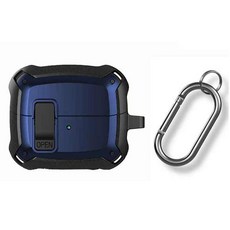 텐브릿지 보안장치 충격 보호케이스 + 카라비너 세트, 네이비, 갤럭시 버즈3 / 3프로, 1세트
