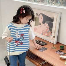 Arbe 兒童款愛麗絲針織背心