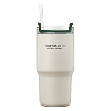 ERSTEBAHNHOF Ruhen Vibe雙層真空不鏽鋼304保溫杯, 591ml, 1個, 乳白色