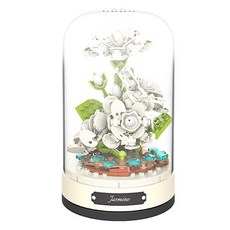 花朵音樂盒製作DIY套組, 白美人, 1個