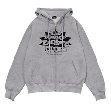 Escapefrom The Perfect Escape Club 印花雙向連帽拉鍊外套