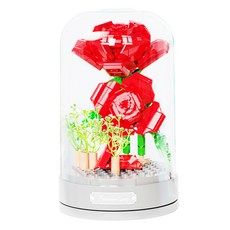 花朵音樂盒製作DIY套組, 玫瑰, 1個