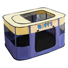 curiouspet 寵物隔離粉塵折疊式帳篷屋, 紫色, 1組