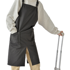 防水扣環圍裙, 1個, 深灰色