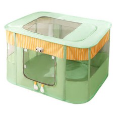 curiouspet 寵物隔離分娩折疊帳篷屋, 綠色, 1套