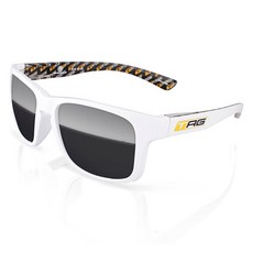 TAG Standard002 煙灰色鏡片太陽眼鏡 ST2-G006-001, 亮面白色, 1個