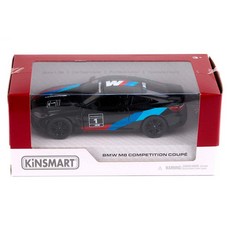 KiNSMAR BMW M8 Competition Coupe W KT5425WF 汽車作動玩具, 黑色, 1個