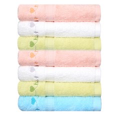 Songwol 松月 Sweet heart Sweetheart Hani 洗臉毛巾 100g 20支棉紗, 隨機出貨, 7個