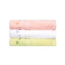 Songwol 松月 Sweet heart Sweetheart Hani 洗臉毛巾 100g 20支棉紗, 隨機出貨, 3個
