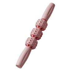 고민고밍 종아리 근육 마사지 스틱 롤러 삼륜안마봉, 1개, 핑크