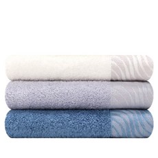 松月毛巾 Chaboren 波浪紋洗臉毛巾 160g, 3個, 隨機出貨