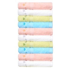 Songwol 松月 Sweet heart Sweetheart Honey 洗臉毛巾 100g 20支棉紗, 隨機出貨, 10個