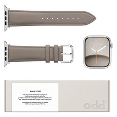 Awesome Design Apple Watch Ode 牛皮錶帶 L, 戴維灰