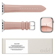 Awesome Design Apple Watch Ode 牛皮錶帶 M, 淡粉紅色