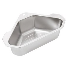 MONACO OLIVE 不鏽鋼寬口廚餘分離水槽掛袋, 銀色, 1個