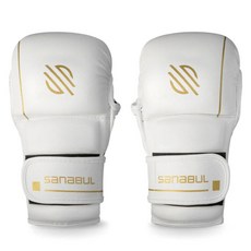 Sanabul Gold Strike 對打 MMA 拳套, 白色, 1套