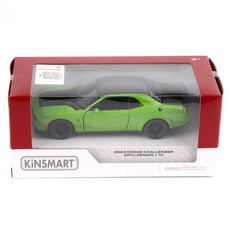 KiNSMAR 2023 道奇挑戰者 SRT Demon 170 汽車可動玩具 KT5461, 綠色, 1個