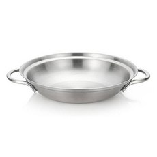 電磁爐適用不鏽鋼雙耳淺湯鍋, 26cm