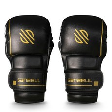 Sanabul Gold Strike 對打 MMA 拳套, 黑色, 1套