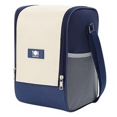 多功能防水大容量冷藏保冷保冰午餐袋, 海軍藍, 1個