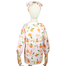 베베슈에뜨 아동용 방수 긴팔 미술가운 두건 세트, 멜로코톤