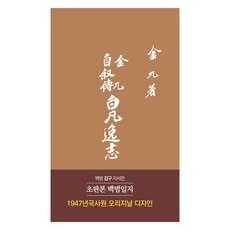 初版白凡逸志, 韓國學資料院, 金九