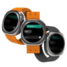 랩씨 스마트워치 풀커버 슬림 하드 프라이버시 강화유리 케이스, 클리어