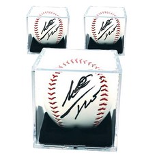 MONTERO 棒球簽名球收納盒, 透明, 3入