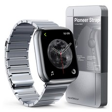 superdivision Pioneer 磁吸金屬錶帶 L, 月相銀