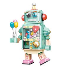 扭蛋機器人積木DIY套組, 薄荷綠