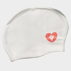 Doublek 矽膠長髮專用Mermaid泳帽, 1個, 白色